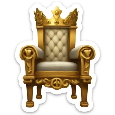 king throne sticker