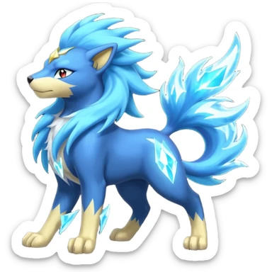 Luxray-Suicune-Amaura-Manectric-fusion sticker