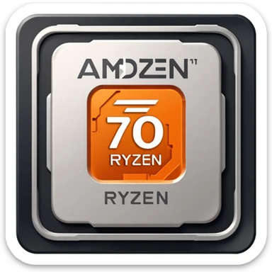 microchip with the number 7000 on it, AMD Ryzen 7000 CPU sticker