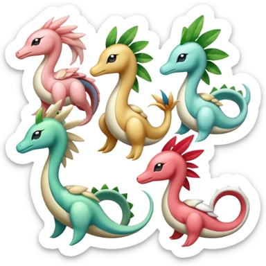 Meloetta-Palkia-Tropius-Aurorus-Milotic-Cresselia-fusion sticker