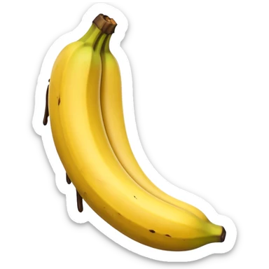 dark mysterious banana weird  sticker