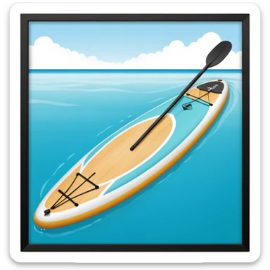 Tabla de sup con remo sticker