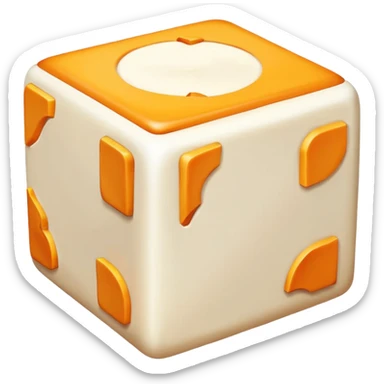 Paneer cube sticker