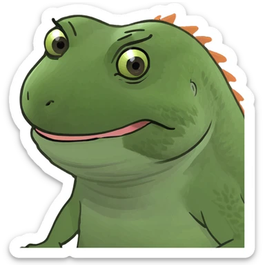 Sassy bearded dragon sticker