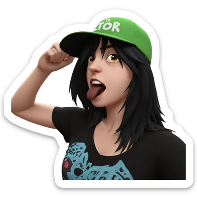 dark vibe with playful energy sticker