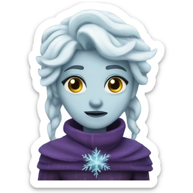 Frozen hypnotized moon  sticker