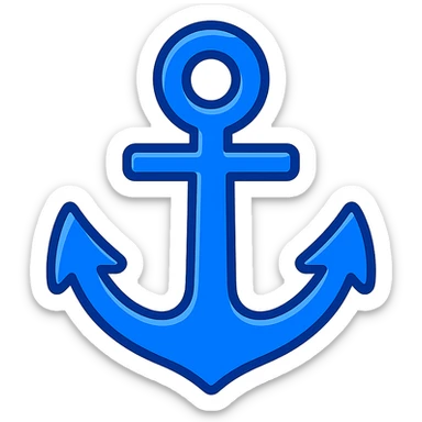 blue anchor emoji sticker