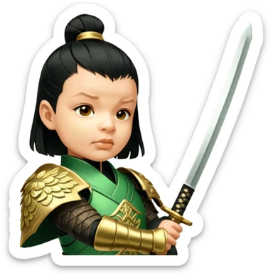 Emerald Samurai sticker