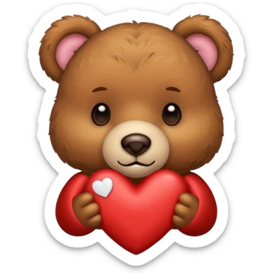 Ourson amour sticker