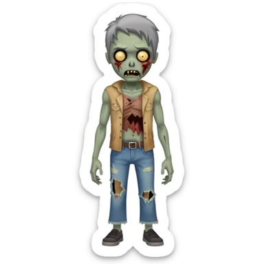 zombie half sticker