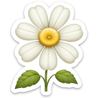 Flor margarita sin verde sticker