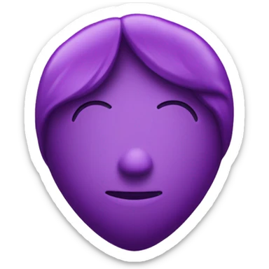 Purple Heart with the phrase “I love you Alessia” in the middle sticker