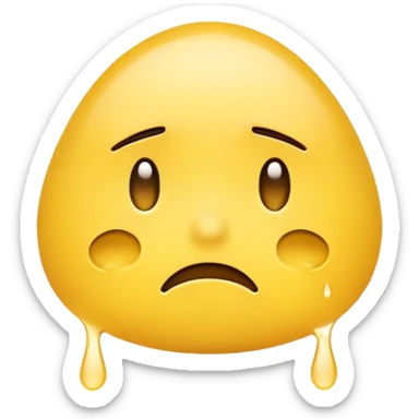 depressed emoji sticker