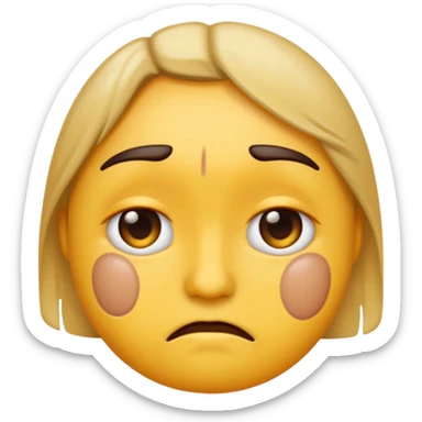 sad emoji with bruise under eye
no i would like skmilar to smiling face holding up tearsnot tears just bruise sticker