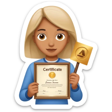 PERSONA CERTIFICANDOSE sticker