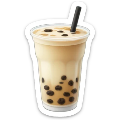Boba milk tea sticker