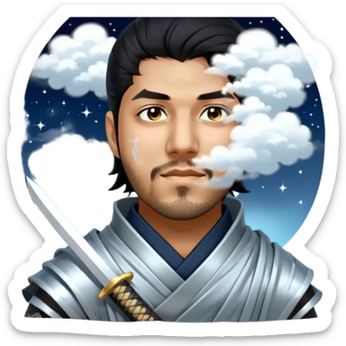 Moonlit Samurai sticker