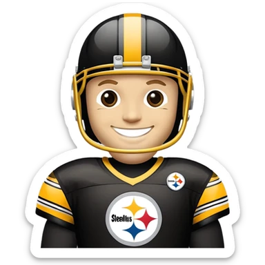 Steelers mascot, Steely Mcbeam sticker