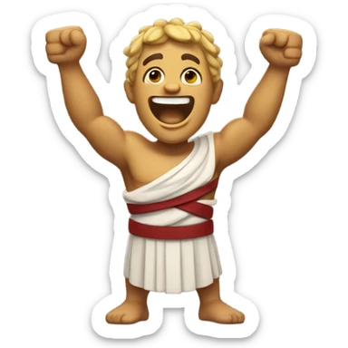 Brutus cheering sticker