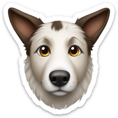 Australia shepherd with one blue eye one brown eye sticker
