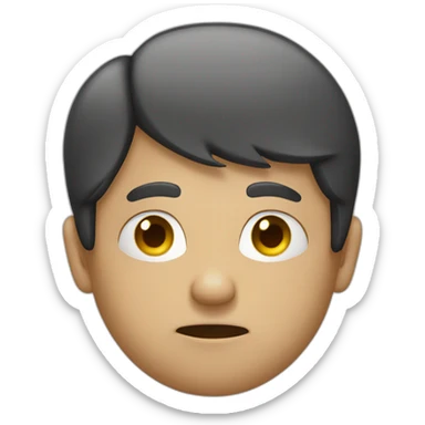 person with serious face making a stop gesture sticker