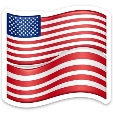 American flag turned upside down  sticker