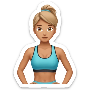 Chica fitness sticker