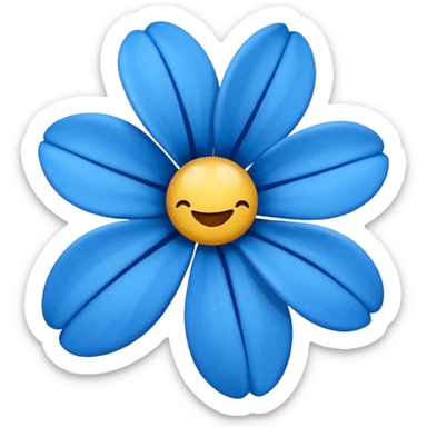 Faça uma Flor rosa azul   sticker