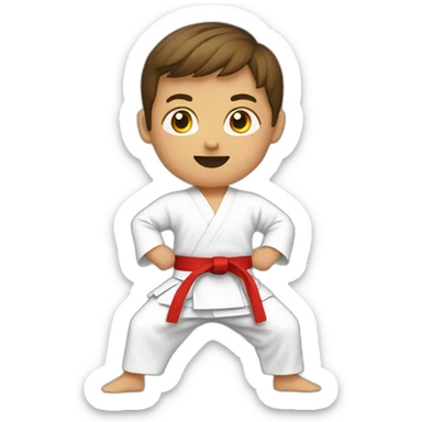 My son does karate sticker