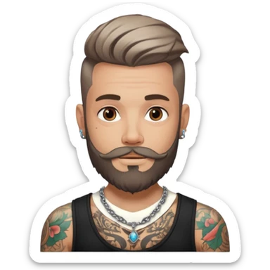 necklace hipster sticker