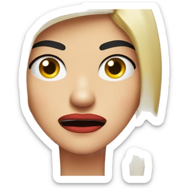 angry girl with moustache. hr fceis red with anger. its combination of 🧔🏻‍♀️😡 sticker