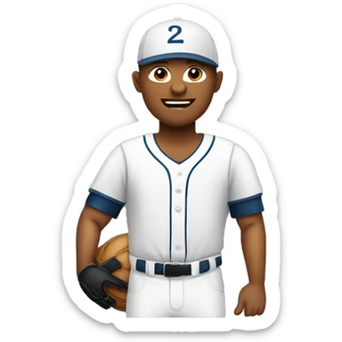 Ball player vector isolated. disabled man. sticker