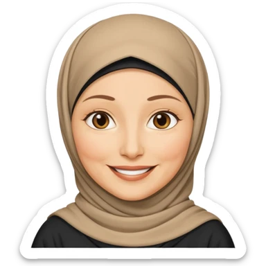 55 yaş başörtülü teyze sticker