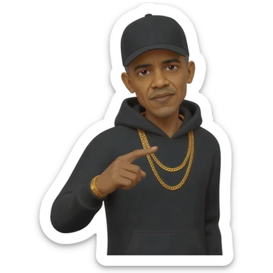 Obama as a thug sticker