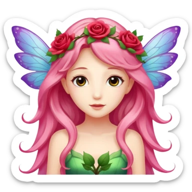 Rose wings,Flower Fairies. sticker