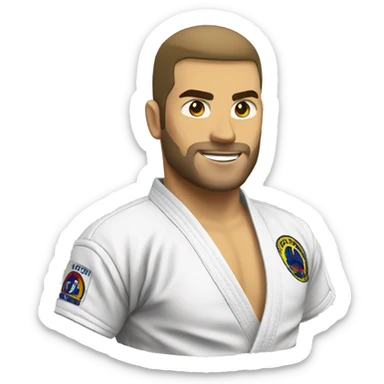 Jiu jitsu faixa blanca sticker