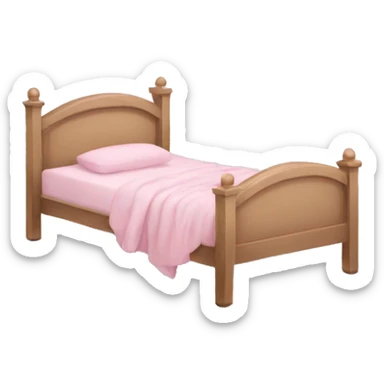 Light pink bed sticker