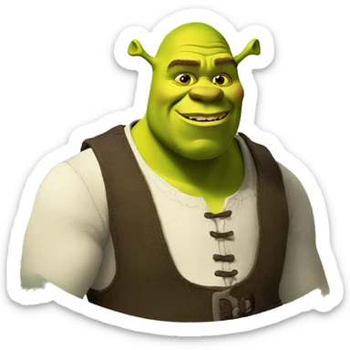 shrek shrek shrek sticker