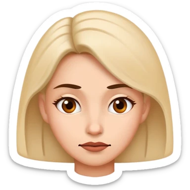 woman emoji with tricky mischievous face thinking expression sticker