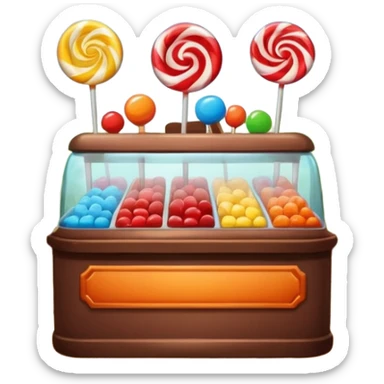 Candy store sticker