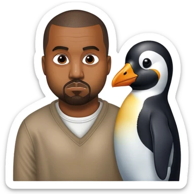 Kante West dating a penguin sticker