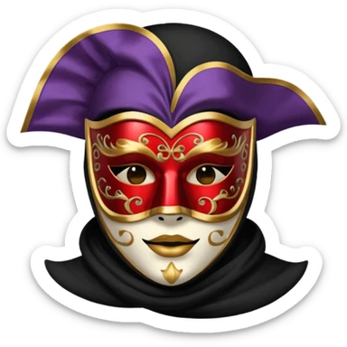 masked guy venice sticker