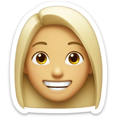 Laughing girl sticker