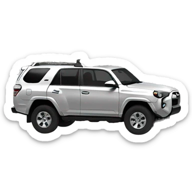 4 Runner with a christmas tree on the roof sticker