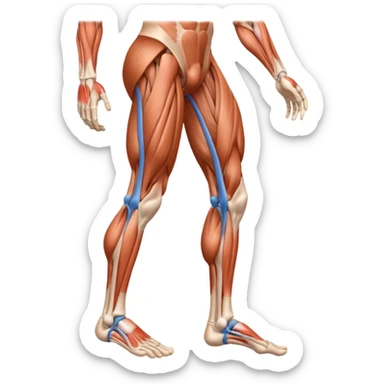 Create leg muscles sticker