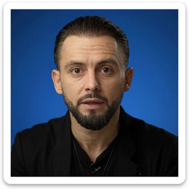 A professional, high-resolution, hyperrealism, profile photo, maintaining the exact facial sticker