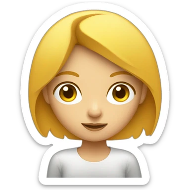 ui ux girl interested sticker