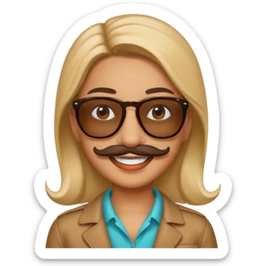 Crear un emoji de el cantante de cuarteto "La mona Jiménez" sticker