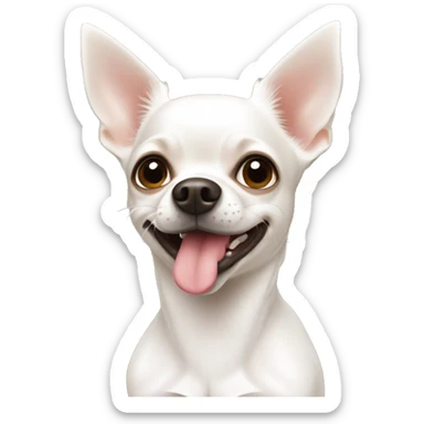 White chihuahua sticker