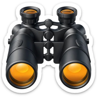 une paire de jumelles sticker